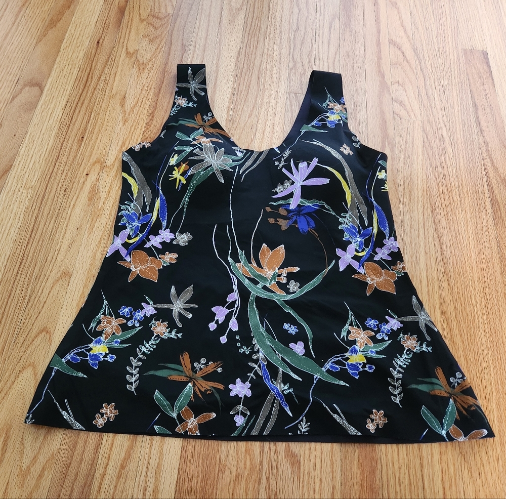 Knix Luxelift Tropical Floral Print Tank size XL